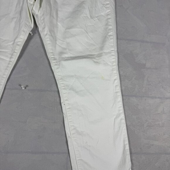 Tommy Hilfiger Boyfriend Jeans Womens White Denim 5-Pocket Modern Style Size 14 - Picture 9 of 16
